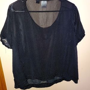 Covington, Large, Black with White Polka Dots